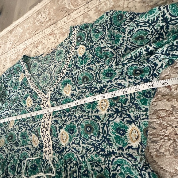 Soft Surroundings embroidered Blue Floral Dress - Picture 4 of 11